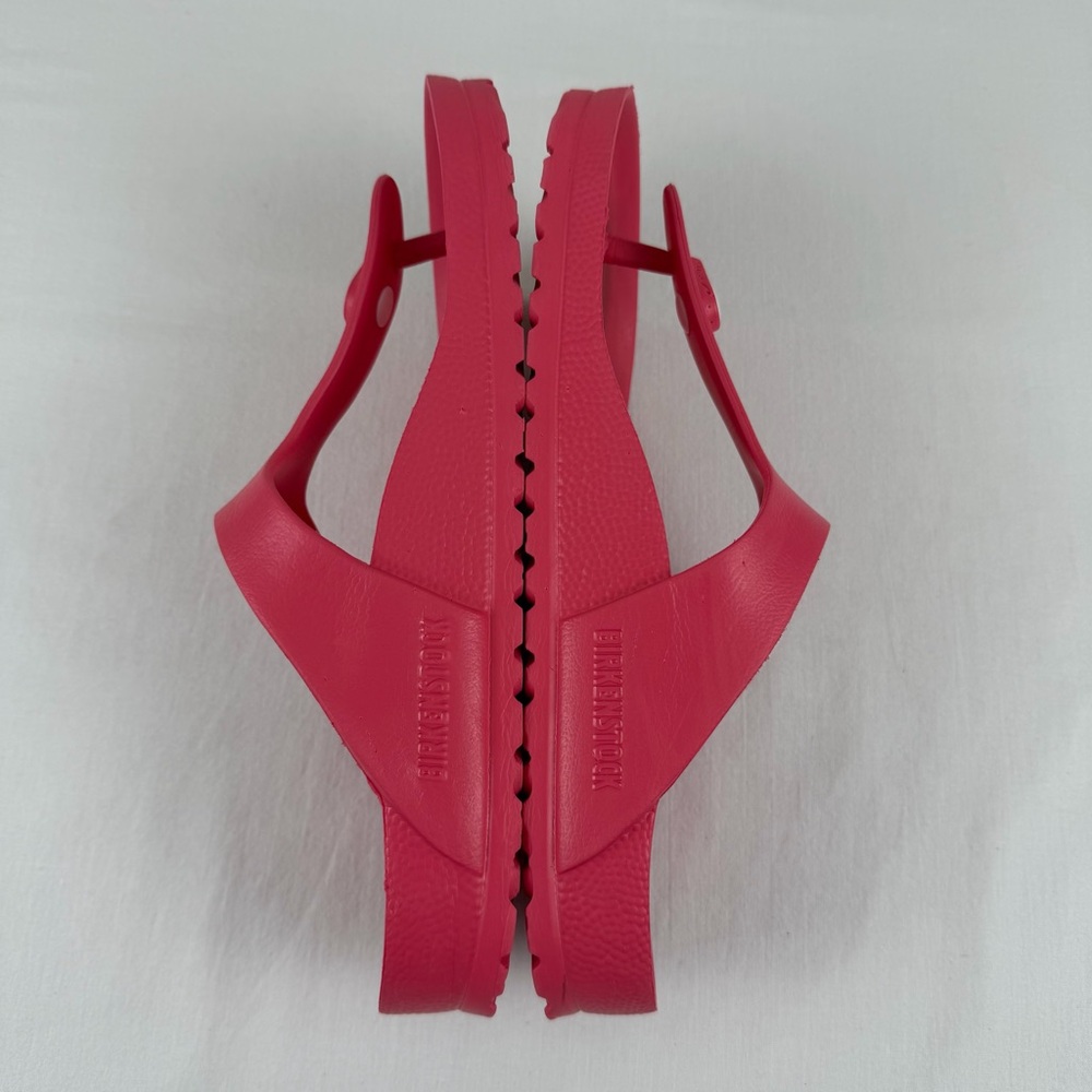 Birkenstock Womens 39  Coral Pink Gizeh‎ Eva Thong Sandals Slip On - Picture 15 of 16